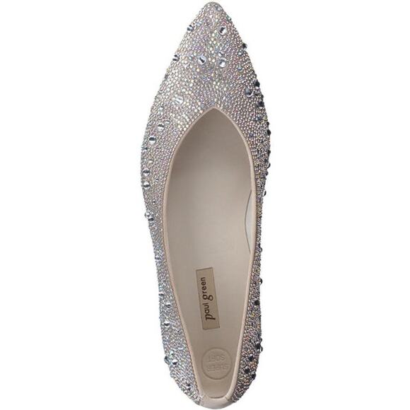 PAUL GREEN EMBELLISHED TOPAZ FLAT IN CRISTALL BISCUIT SZ UK 3 / US 5.5 - Picture 16 of 16